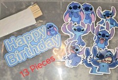Lilo And Stitch Character Happy Birthday Party Pack/3×5FT. Banner