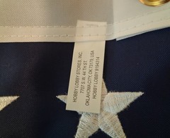 Hobby Lobby Stars and Stripes Banners 6-Ft Long July 4th Decorations Set of Two