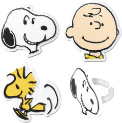 Peanuts® Cupcake Rings, 24 Peanuts® Snoopy®, Charlie Brown, Woodstock® Cupcake D