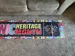 Hispanic Heritage Month Banner Flag 20″ X 10′ #032