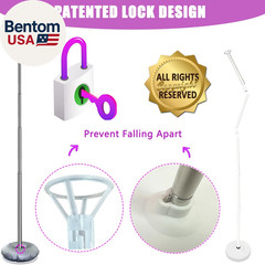 Balloon Column Stand Kit Set of 2, 7Ft Height Adjustable Balloon Arch Kit, Metal