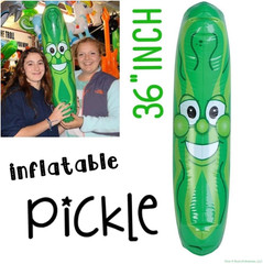 GIANT Inflatable Pickle Head – Beach Pool Float Noodle Gag Prank Joke Party Fun