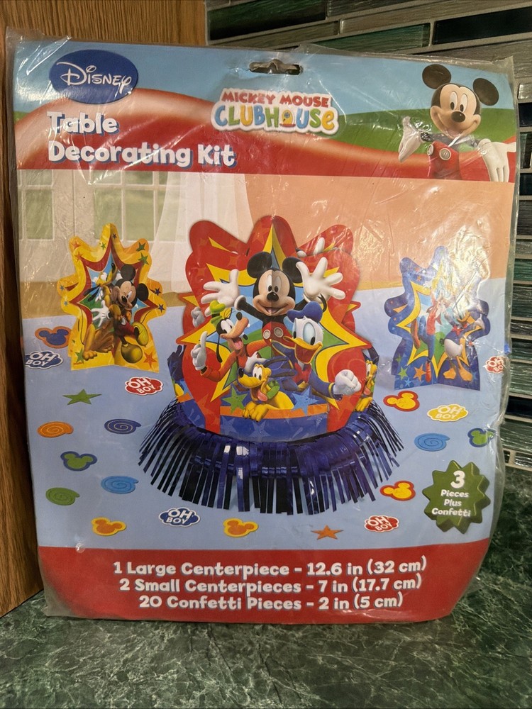 Disney Mickey Mouse Clubhouse Table Decorating Kit – New In Packages