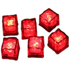 Set of 12 Functional LED Ice Cube Party Supply Water Activated Wine Decorations