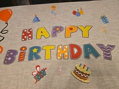 Happy Birthday Garage Door Decoration Magnet Stickers Decals Refrigerator Large