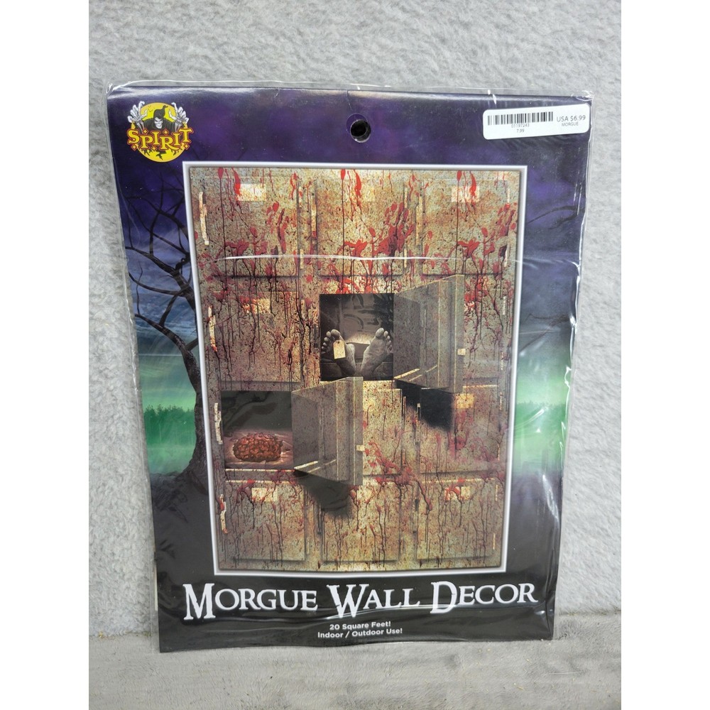 Spirit Halloween Morgue Wall Decor 20 Sq Ft Indoor Outdoor Halloween