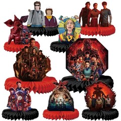 Stranger Things Season 5 Honeycomb Table Centerpiece Decor Gift Home Party Decor