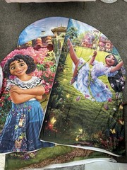 Encanto Mirabel Theme Backdrop Cover FABRIC Birthday Photo Background Props 3 pc