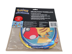 Pokemon Swirl Decorations Birthday Party Pikachu Pichu Meowth Litten – New