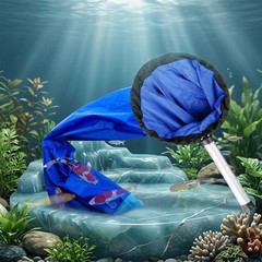 Soft Mesh Fish Net for Safe Transfer Featuring Aluminum Handle and ABS Grip