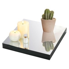 10 PCS 8 Inch Square Mirror Centerpieces Acrylic Tray 2mm Thick Table Decor