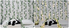 Vines with Lights Battery Operated, 33ft 100 LED Eucalyptus Garland String