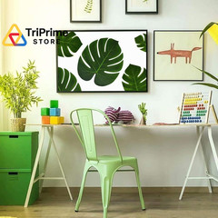 60Pcs Tropical Party Decorations Supplies Palm Middle, Multi Color