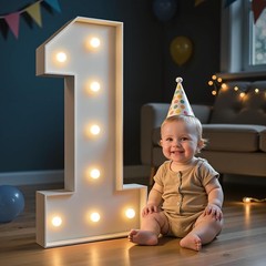 Light Up Numbers for Birthday Party Decorations 3ft 4ft Marquee Numbers