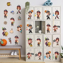 Pirate Treasure Theme Cutouts 60pcs Skull Hat Paper Decorations Bulletin Board