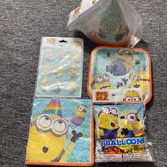 Despicable Me Minions Birthday Party Decorations Hats Napkins Balloons Plate NEW