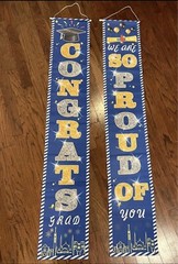 Congrats Grad Banner Set—Brand New. Set of Two 6’ Graduation Banners