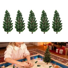 HO Scale Diorama Trees 50pcs 3.15 Inch Plastic Pine for Layout Building