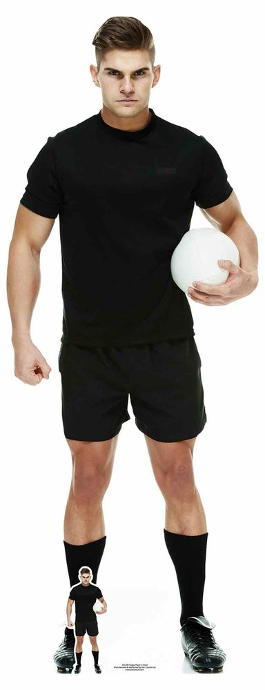 Rugby Player wearing Kit Lifesize and FREE Mini Cardboard Cutout – Sports theme