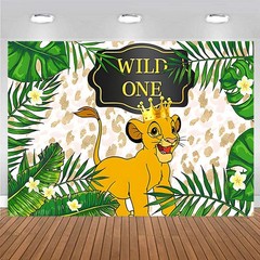 Wild One Lion King Backdrop 1st Birthday Boy Party Decorations Simba Background