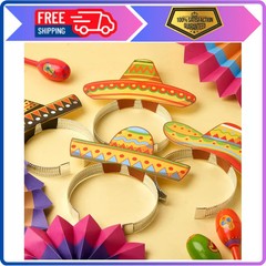 24 Pcs Cinco de Mayo Sombrero Headbands Mexican Fiesta Party Decorations Props