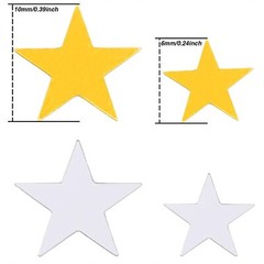 Star Confetti Glitter 60g Gold Silver 10mm 6mm Metallic Foil Party Decor