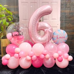 Light Pink 1 Balloon, 40 Inch Large Pastel Pink Foil Helium Number Balloons 0…