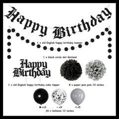 Funeral Birthday Party Decorations Black Gothic Birthday Decorations Old English