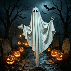 Halloween Scary Hanging Decoration Plastic Fabric Specters Figure For Atmosphere