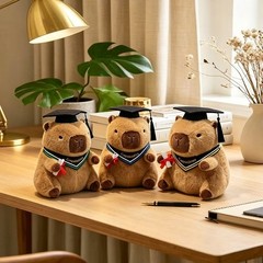 Graduation Capybara Plush Toy Soft Stuffed Animal Congrats Grad Gift