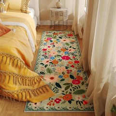 Rugcomf Runner Rug for Hallways 2'7 x 8' (Rectangular), Green