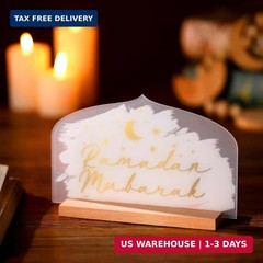 Frienda Eid Decorations for Home Islamic Ramadan Table Centerpieces Acrylic Eid