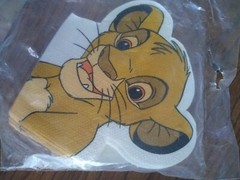 7pc Vintage Disney Lion King Birthday Party Decoration Hats Napkins Treat Bags