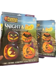 Bulk Halloween Decorations Set of 27 Activities Pumpkin Carving Kit, Masks, Art