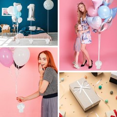 24 PCS Balloon Weights Metallic Anchor, Balloon Holder Heavy Weights with 1 R…