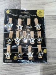 Graduation Decoration Party Supply K-12 Magnetic Photo Clips Grad Party NEW NIP