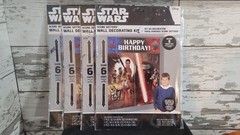 STAR WARS WALL BANNER DECORATING KIT (5pc) ~ Birthday Party Supplies – Lot of 4