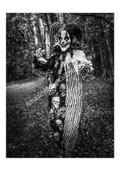 Halloween Animated Clown Hanging Talking Sound Moving Light Up Party Prop Decor