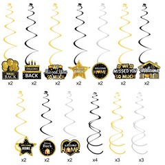 Welcome Home Decorations 30 PCS We Missed You Hanging Swirls for Home Party