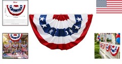 Versatile Patriotic Bunting – 1.5×3 FT Ideal for Flag Day and Celebrations
