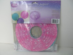 Disney Princess Paper Lanterns Pink Blue Purple 9.5″ Birthday Party Decoration F