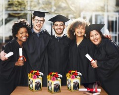 12 Pack Graduation Table Centerpieces | 7″ Photo Display Props | Congrats Grad D