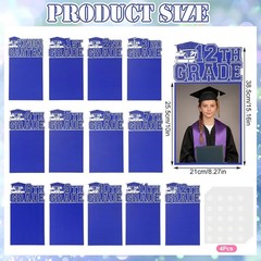 21 Pcs 2026 Grad K-12 Graduation Photo Yard Signs with Stakes Class of 2026 Yard
