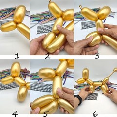 100pcs 260 Long Balloons Kit with Pump, Shiny Metallic Latex Twisting Balloon…