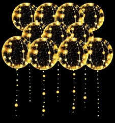 LED Balloons 10 Pack, Light Up Balloons 20 Inches Clear Helium Bobo Balloon, …