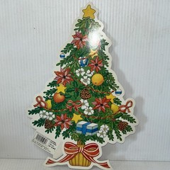 Lot Christmas Diecuts Cutouts HMS Vtg Stencils Snowman Reindeer Raccoon READ