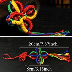 1X Buddhist Vajra Knot Hand-woven Car Hanging Chinese knot Home Party Decoration