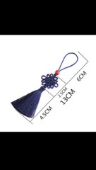 New 5pcs Lunar New Year Lucky Rice Yellow Gold Tassel Knot Silk Pendant Ornament