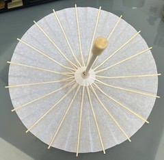 Paper Decoration Umbrella 11in. Cream Color – A0093