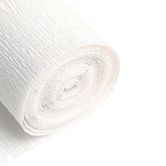 White Crepe Paper Roll 9.8 Inch Wide 8 FT Long Sheet For Flower Making DIY